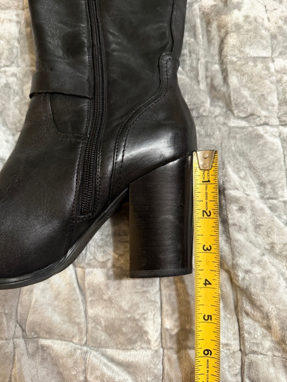 Marc Fisher Black Heeled Boots - Picture 10 of 10